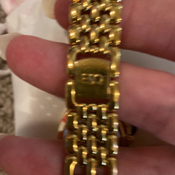 ESQ gold plated link bracelet watch with gold face. - Picture 2 of 4